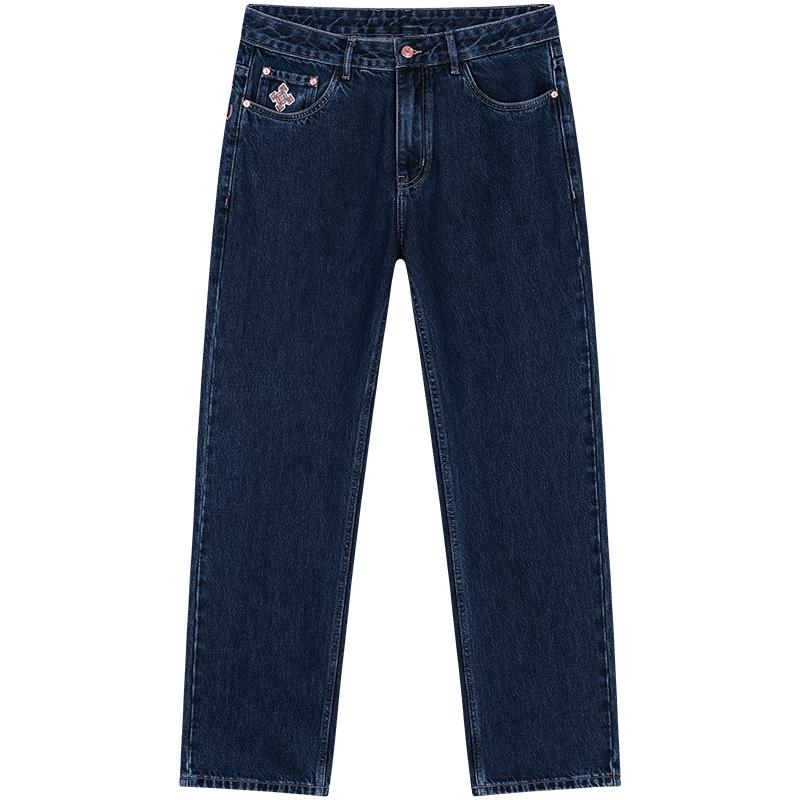 

NVG·YOUNG Мужские джинсы из чистого хлопка деним свободного прямого кроя 31