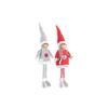 Decorative Figurine - DKD Home Decor - White and Grey - Polyester - 17x9x79 Cm - Christmas Decoration