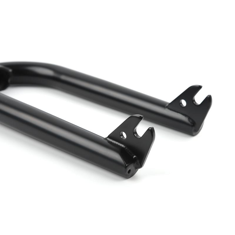 20"BMX Bike Front Fork CR-MO 28.6*163mm Performance Bicycle Black Chrome Front Forks