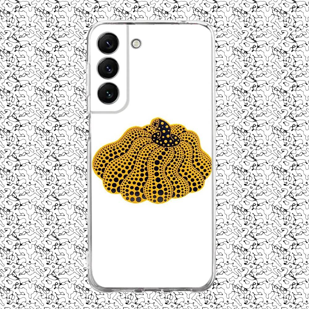 Y-yayoi K-Kusama Art Phone Case For Samsung S24,30,21,22,23,20 FE,lite,PIus,Ultra,5G,Note,9,10 Transparent Cover