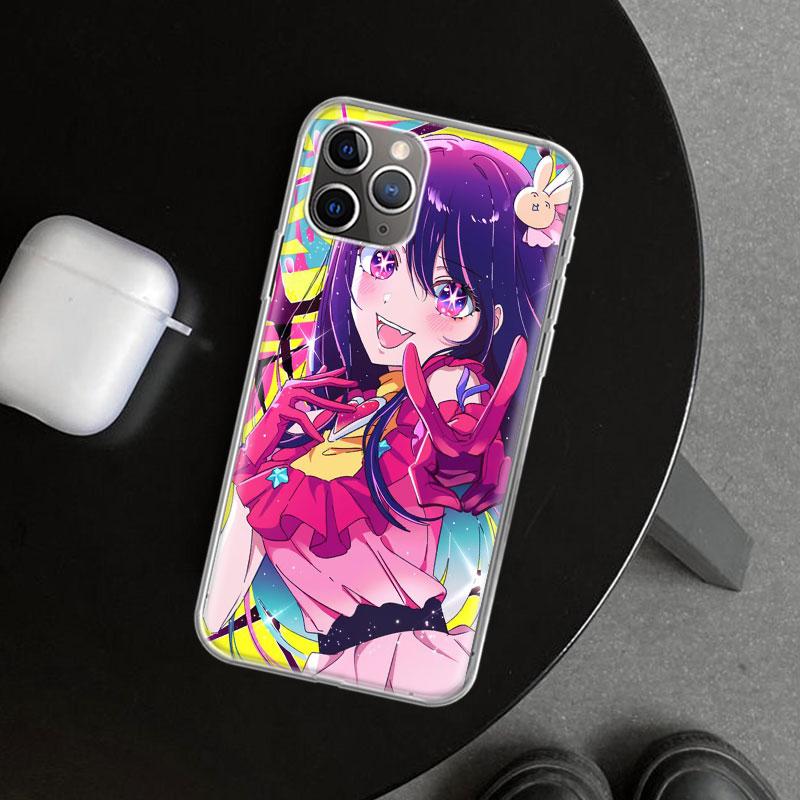 Japan Anime Oshi No Ko Phone Case Cover for iPhone 11 12 13 Mini 14 15 Plus 16 Pro Max 17 Air 7 8 + SE Art Customized Fundas 11