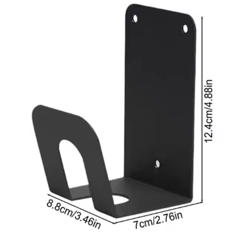 A54K-Universal EV Cable Holder-Wall Mount Hook For Electric Vehicles, Black For Charging Station Use