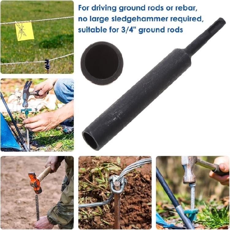 SDS Plus Ground Rod Bits Driver for SDS Plus Hammers Drills 5/8" 3/4" Grounding