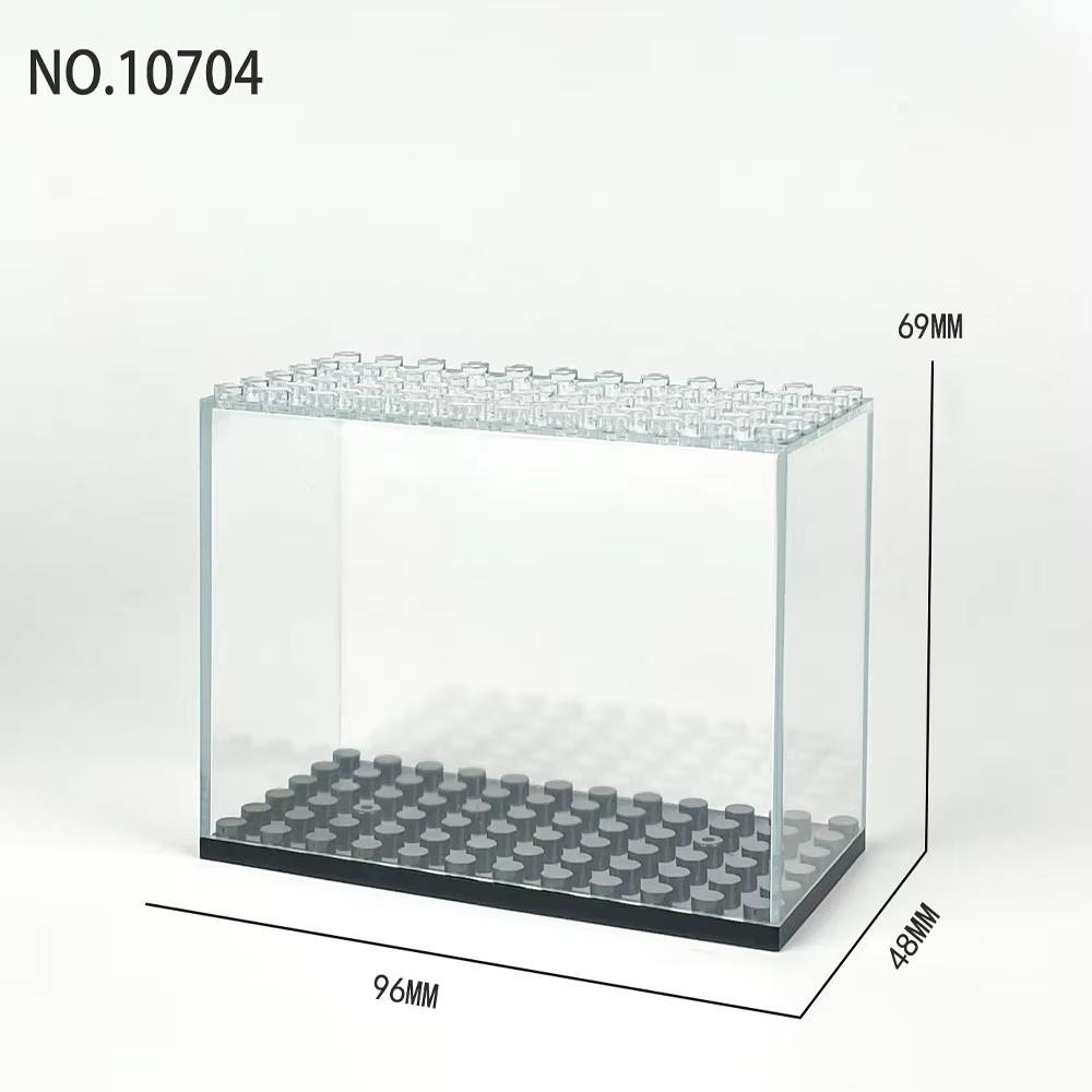 Dustproof Acrylic Display Container Box Dustproof Clear Case for Building Block Collections & Toy Models