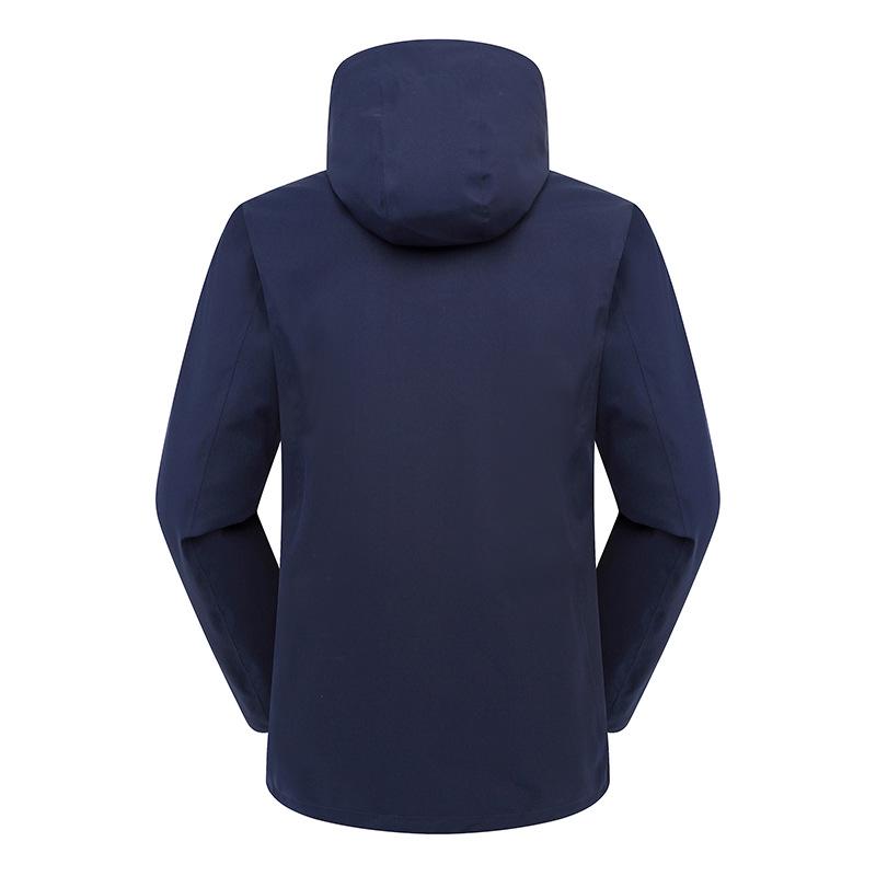 Unisex 2023 Autumn/Winter Outdoor Windbreaker, Three-in-One Detachable Design, Windproof, Waterproof, Taped Seams.