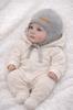Children' Hat 44-46 Tied Covers the Ears Spring Autumn Dartomik Ash