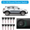 Round Rockers Switch ON Offs 23mm Toggle Switch 12V for Car Marine Boats Trailer Prewired 2 Pin Switch