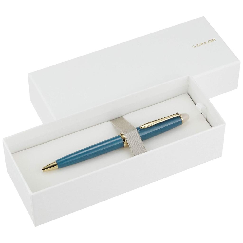 SAILOR SHIKIORI Tsukuyono Minamo Shimoyo 16-0358-204 0.7mm Twist Ballpoint Pen Blue Made In Japan
