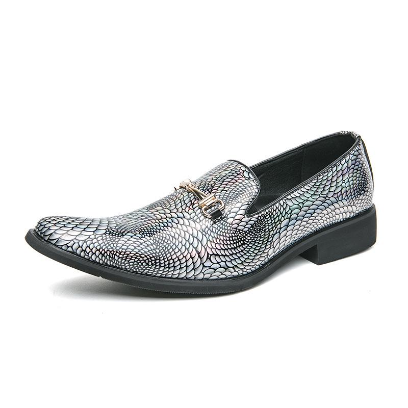 Men's Large Size British Pointed Toe Leather Shoes - Spring Formal/Casual Lace-up