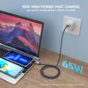 KUULAA Magnetic USB Fast Charging Cable Type C USB iPhone Cable Magnet Charger USB For iPhone 15 14 13 Xiaomi HUAWEI 65W Mobile Phone Wire Cord