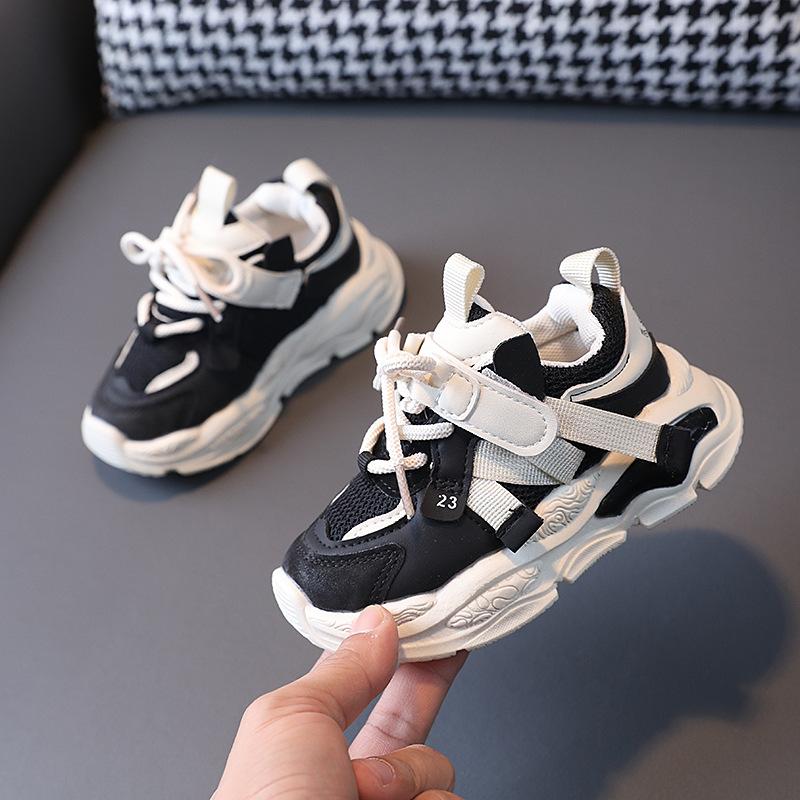 Children's Breathable Mesh Sports Shoes1-6Years Old3Boys' dad-style shoes, girls' soft-soled baby walking shoes, trendy