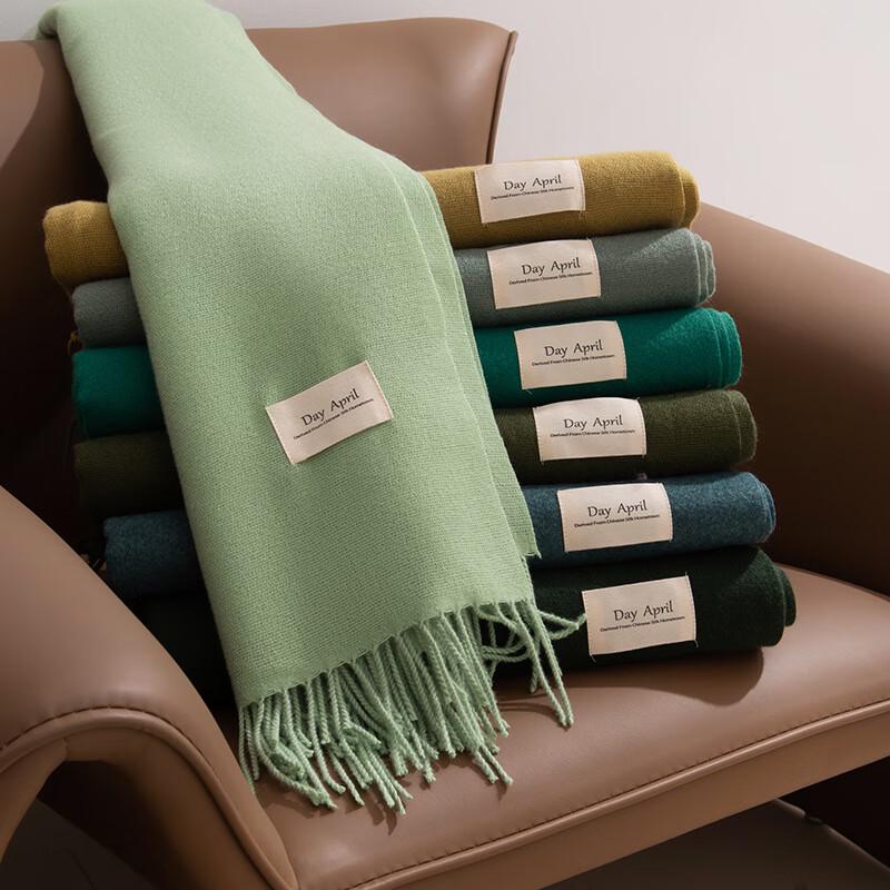 Warm Solid Color Imitation Cashmere Scarf & Shawl