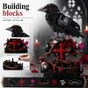 Halloween Gothic Cross and Building Set, Creative Brick Model Kit for Shelf Table Decor