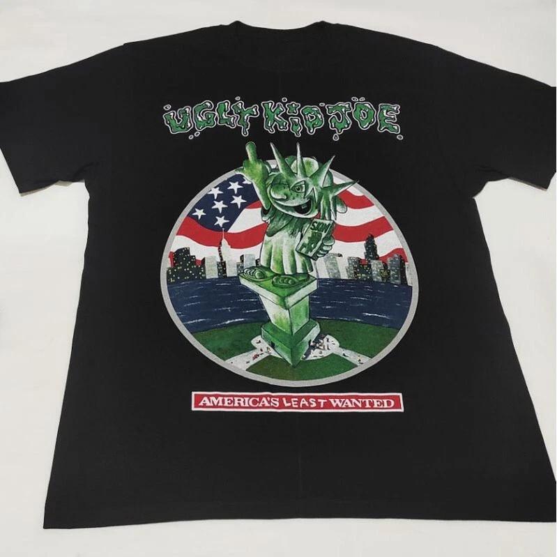 Vtg Ugly Kid Joe Band Heavy Cotton Black Full Size Unisex Shirt AG226 L