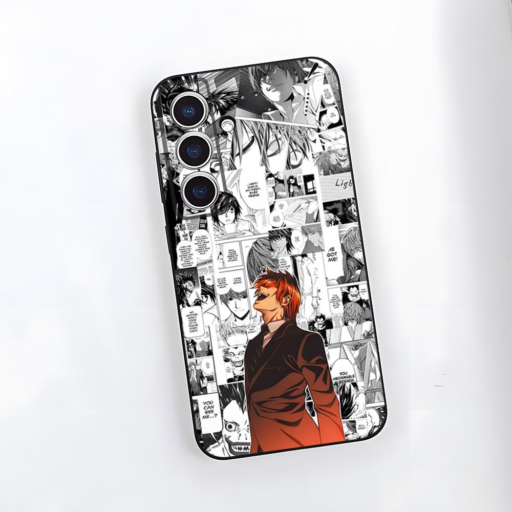 D-Death Note Phone Case For Samsung S25 Plus S20 S20 Plus S22 Ultra S23 FE S21 Plus S21 Ultra Soft Cover
