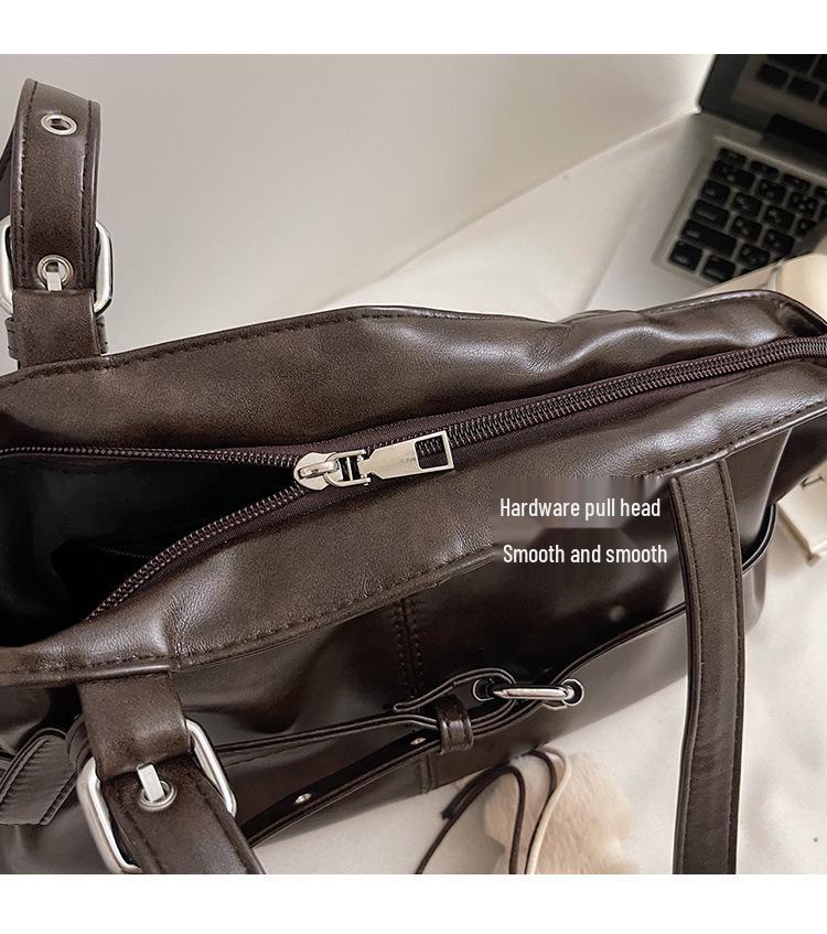 Maillard Retro Women's Underarm Bag - Autumn/Winter 2025 Trendy Niche Tote, Simple Commuter Style.