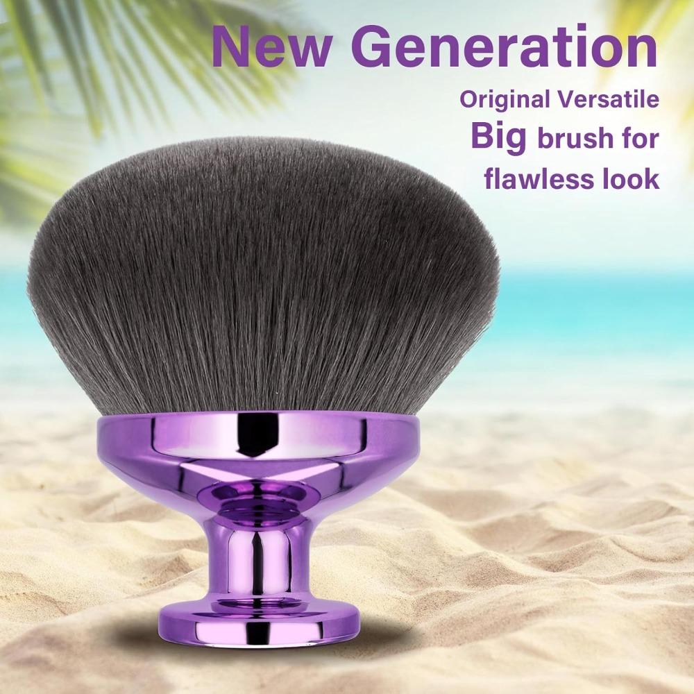Extragroßer Körper-Make-up-Pinsel für Selbstbräuner, Bein-Make-up-Bronzer, Oval geformter, makelloser Kabuki-Pinsel, Kabuki-Foundation-Pinsel