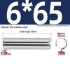 304 Stainless Steel Slotted Spring Pin, Cylindrical Shaft Pin, Locating and Hollow Pin (M5-M12)