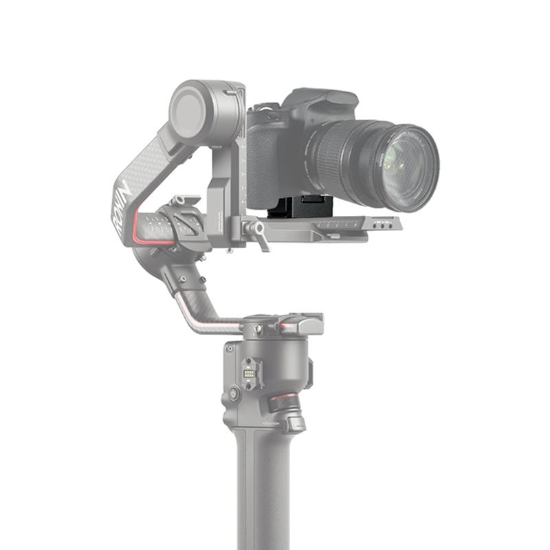 Quick Release Clamp Plate V-Lock Mount Anti-shake Clamp 1/4" Screw for 38mm Tripod Head Field Monitor LED Light Camera Accessory