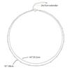18K Gold European & American Modern Titanium Clavicle Necklace with Circle Pendant