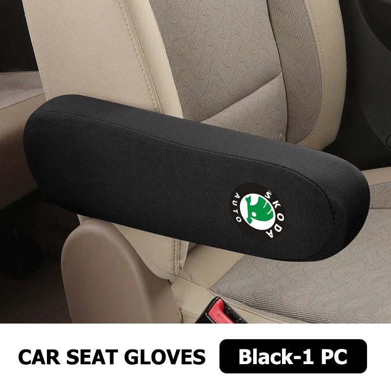 AAABT1 Car Interior Armrest Dust Proof Hand Armrest Protector Covers For Skoda Kamiq MK3 Roomster Rapid Kodiaq Karoq Fabia Enyaq