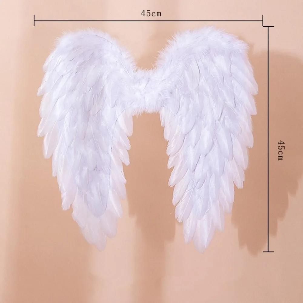 Creative White Feather Wings Handmade Party Props Cosplay Little Wings Black Angel Wings Christmas