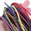 Corda Sottile Piatta in Vera Pelle di Mucca Scamosciata, 5 Metri, 3x2mm, Filo per Braccialetti Fai-da-te, Collane, Corda per Appendere, Cordino Decorativo, Accessori