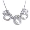 Yhpup Water Resistant Personalized Hollow Oval Pendant Necklace 18K Golden Plated Trendy Stainless Steel Creative Jewelry 2025