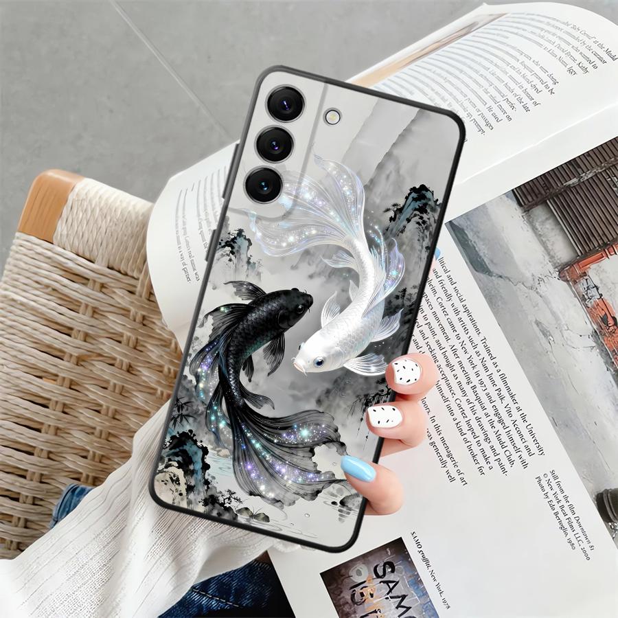 Case for Samsung Galaxy A41 A22 A52 A26 A72 A24 A55 A25 A71 A35 A23 A53 A51 A73 A36 A32 Soft Phone Cover Cartoon Fish