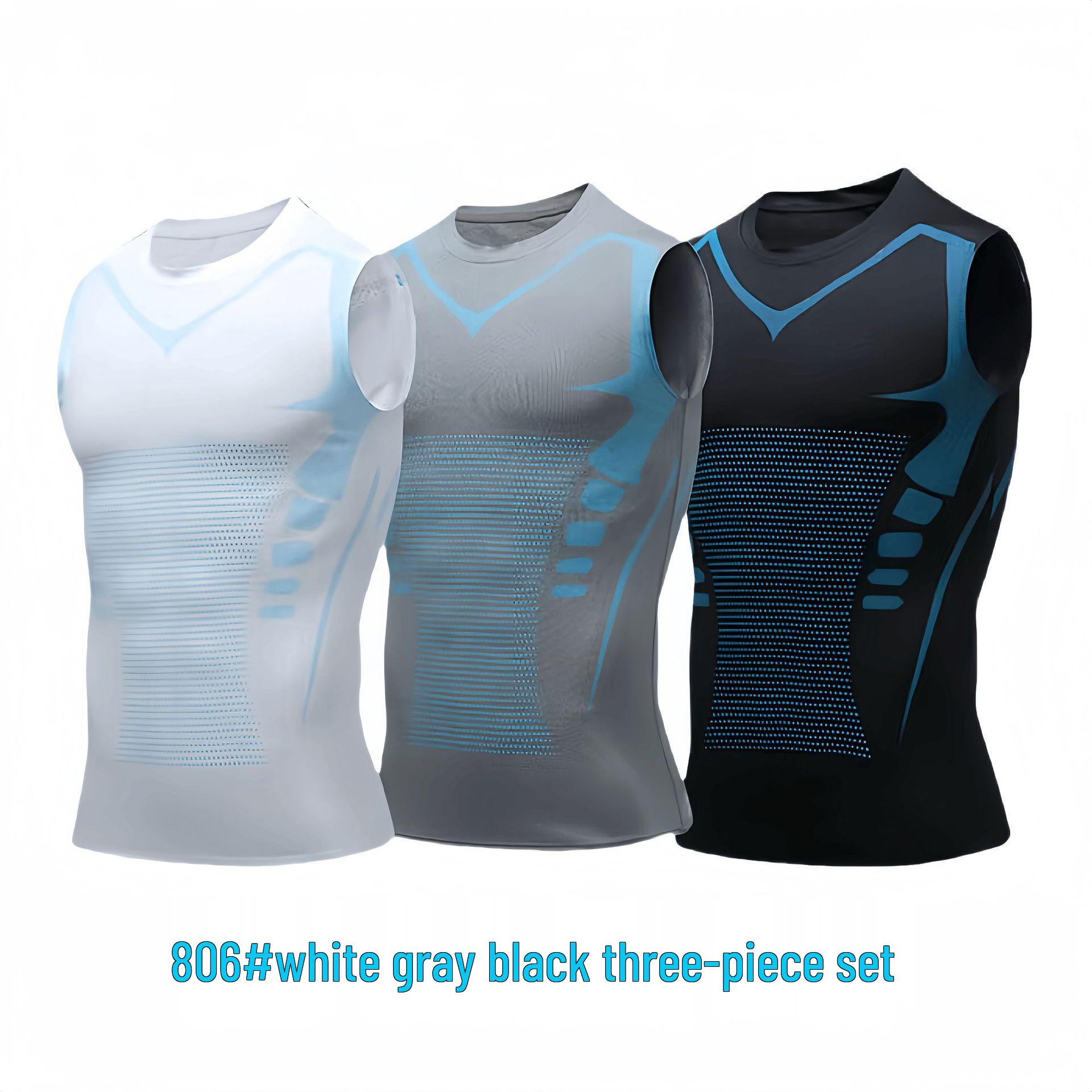 

Мужская быстросохнущая спортивная майка облегающего кроя - Дышащая тренировочная майка без рукавов S