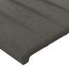 Maison Exclusive - Tête de lit Gris foncé 144 x 5 x 118/128 cm Velours