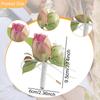 Men Wedding Boutonniere Brooch Pin Romantic Artificial Rose Flower Suit Decoration for