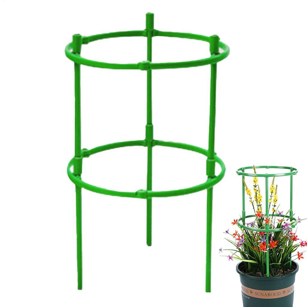 2-layer Plant Support Pile Support Frame For Tomato Plant Climbing Support Rack Round Climbing Vines Cucumber Stake Holder