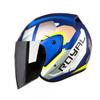 Open Face Motorcycle Helmet Men Women UV Protection Breathable Retro Cruiser Riding Half