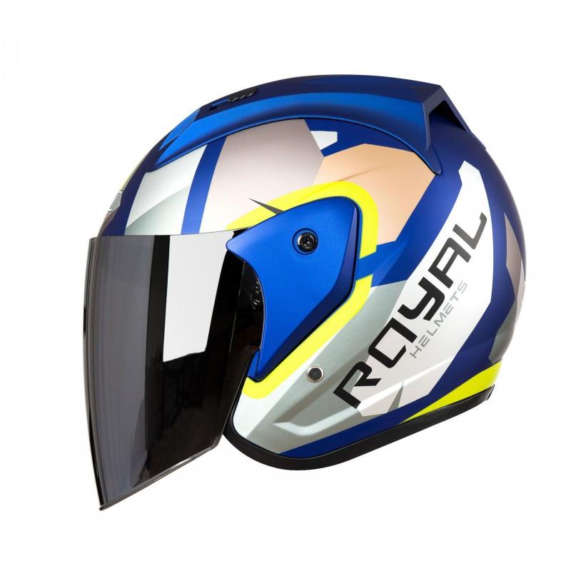Open Face Motorcycle Helmet Men Women UV Protection Breathable Retro Cruiser Riding Half