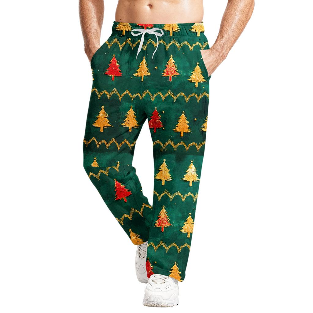 Men's Relaxed-Fit Casual Sweatpants With Stretch Waistband And Drawstring Yoga Pants