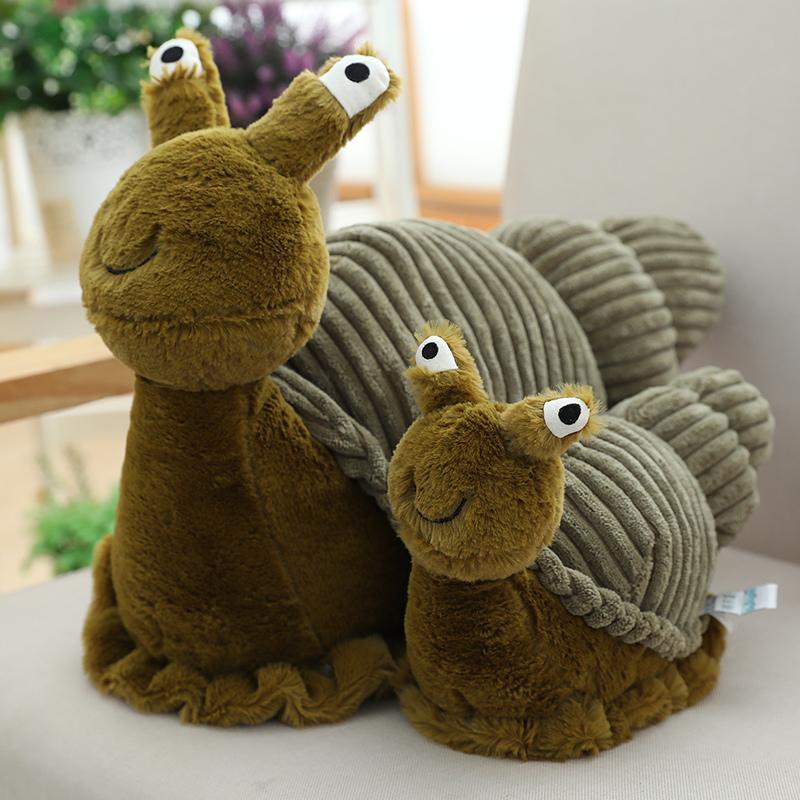 28cm 40cm Cartoon Plush Snail Toy Stuffed Lifelike Insect Soft Doll Toys
