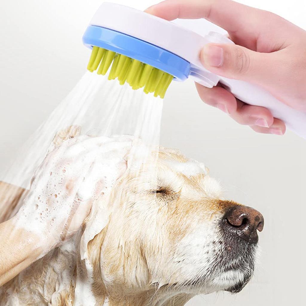 Dog Shower Sprayer,Dog Bath Showerhead Cat Massage Combing Brush 2 In 1 Dog Water Sprinkler Massaging Brush Pet Bathing