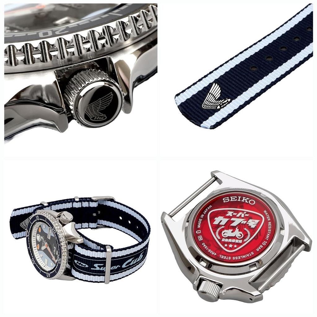 Seiko 5 SPORTS 55. Rocznica Honda Super Cub Model Limitowany Kolaboracja Zegarek Mechaniczny Wyprodukowano w Japonii SRPK37 Model Zagraniczny [Seiko] Męski [Przedmiot]
