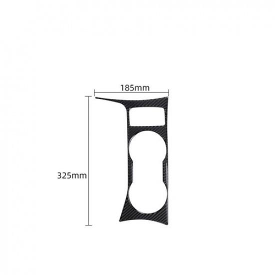 Carbon Fiber Interior Center Cupholder Console Cover Trim For Ford Escape