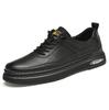 Men's shoes 2025 summer new men's Korean version of light luxury leather surface advanced sense waterproof and non-slip fashion lace-up shoes