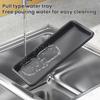 Pull Out Dish Storage Rack Carbon Steel Plate Drain Stand Holder Kitchen Drawer Organizer for Dishes Lids Cutting Boards