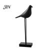 Handcrafted Resin Bird Sculptures Black & White Figurine, Minimalist Modern Art Sculpture for TV Contemporary Office Desktop Ornaments Cabinet