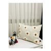 Linen Fabric 35*50 Daisy Pattern Punch Throw Pillow Cover (punch)