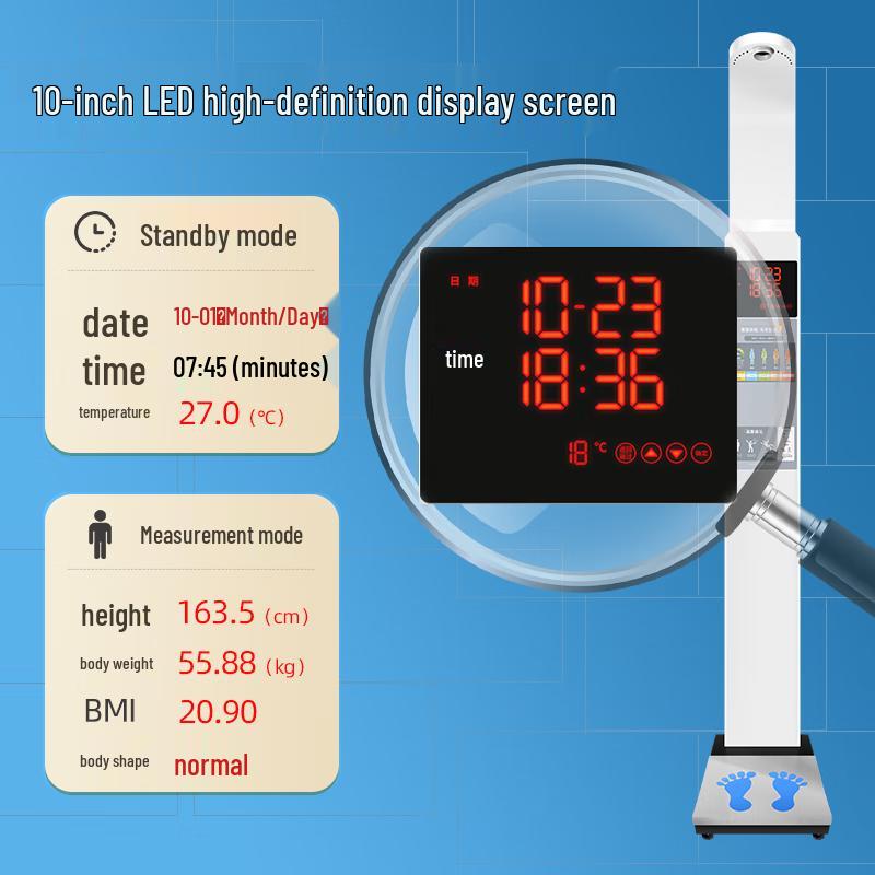 SHANGHE Smart Ultrasonic Height and Weight Scale