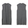 Furina Olive Cashmere Wool Long Vest