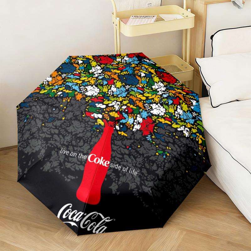 Christmas Gift Halloween Theme Bear Truck Coca Cola umbrella is suitable for all seasons, including home travel and outdoor activities Y24