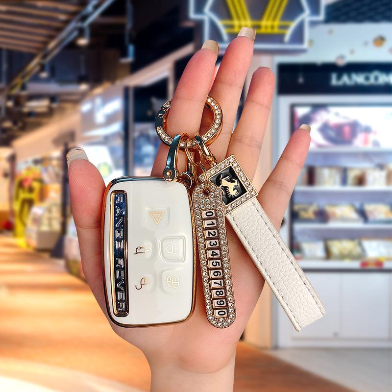 Land Rover & Jaguar TPU Schlüsselhülle für Range Rover, Discovery 4, Evoque, Freelander 5 - High-End, Langlebige Autoschlüsselhülle