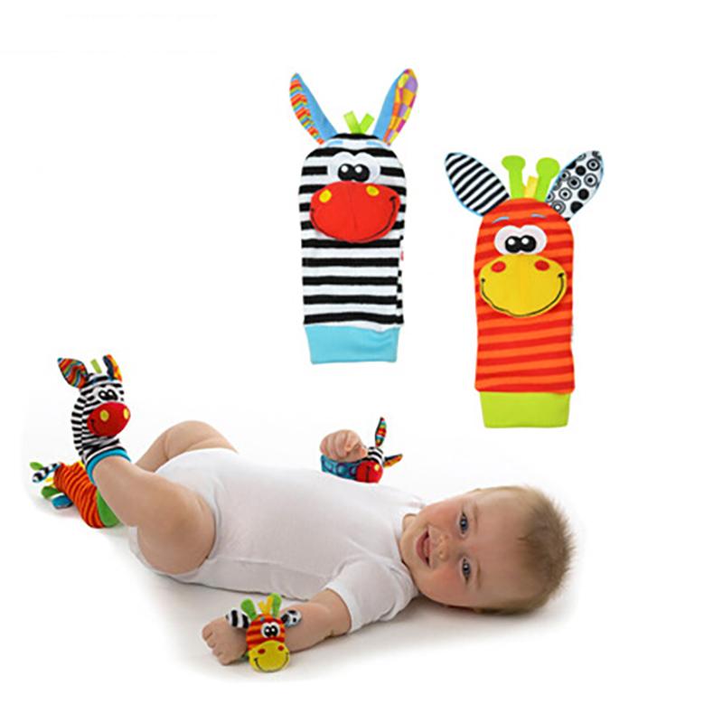 VIP Links Sozzy Baby Socks Wrist Rattle And Foot Socks 0~3 Months Cartoon Newborn Children Gift For Girl/Boy Kids Baby Socks