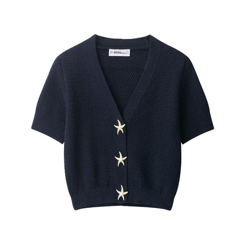 Jnleaog Spring New Arrival Women's Clothing Fashion Style Fashion XINGX Button Structure Knitting Outwear 6771066